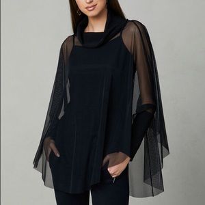 Mesh Cowl Neck Top with Tank